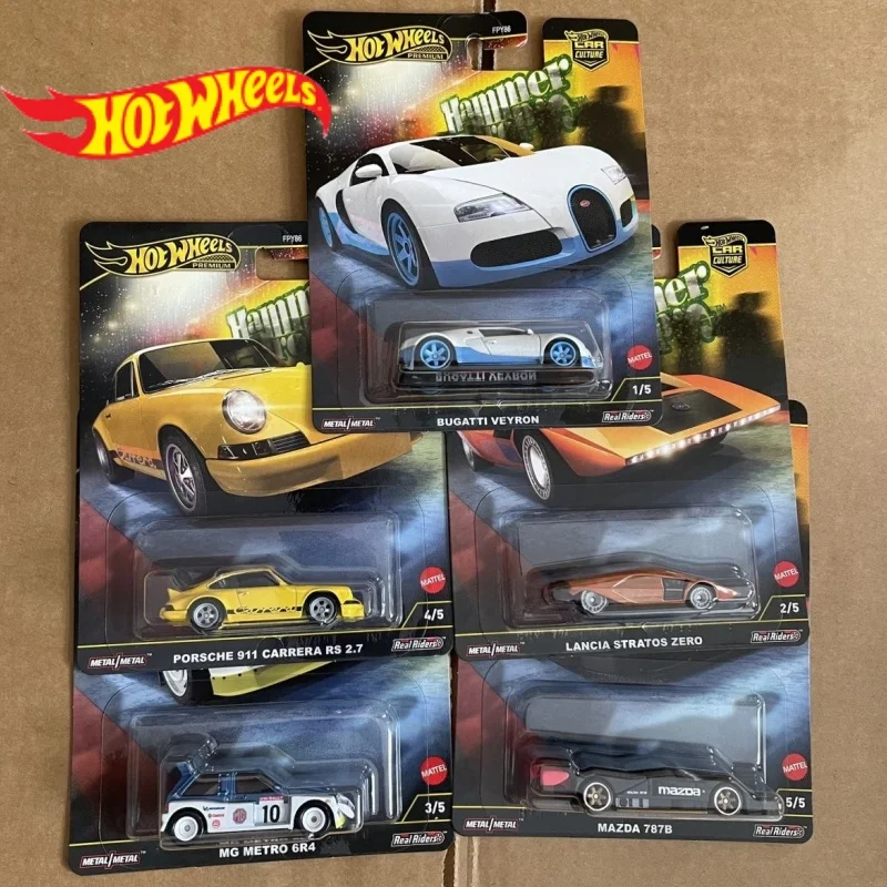 

2025 Hot Wheels Премиум Автомобиль Hammer Drop Porsche 911 Carrera Rs Игрушки для мальчиков 1/64 Литые под давлением модели автомобилей Игрушечный подарок на дом