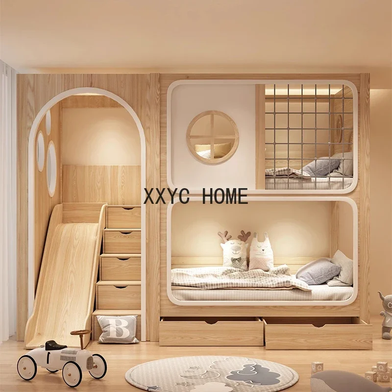 Luxury Baby Children Beds Bedroom Storage Girl Loft Children Beds Princess Modern Camas Infantiles Kids Bed Set Furniture BL50CB