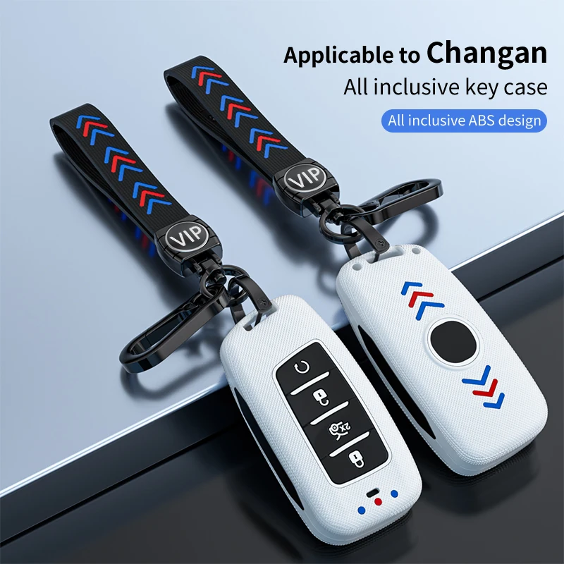 

1PCS Car Remote Key Case Cover Bag Shell Fob For Changan CS85 CS35 Plus CS25 CS95 CS85 Waterproof Remote Key Case Accessories