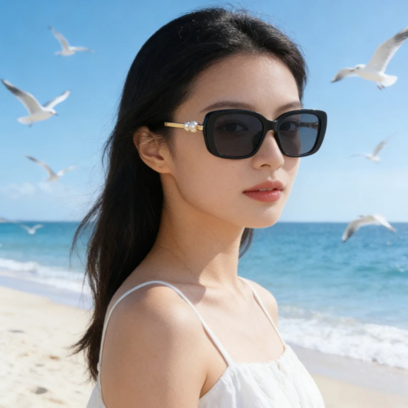 Kacamata Hitam Anti UV Mutiara - Vintage Fashion Photography ulasan dan harga