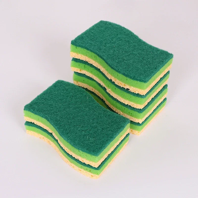 

Набор из 1/2/6/12 шт. двусторонних деревянных губок для кухни, многофункциональные чистящие салфетки-губки для посуды, кастрюль, раковин, ванной комнаты