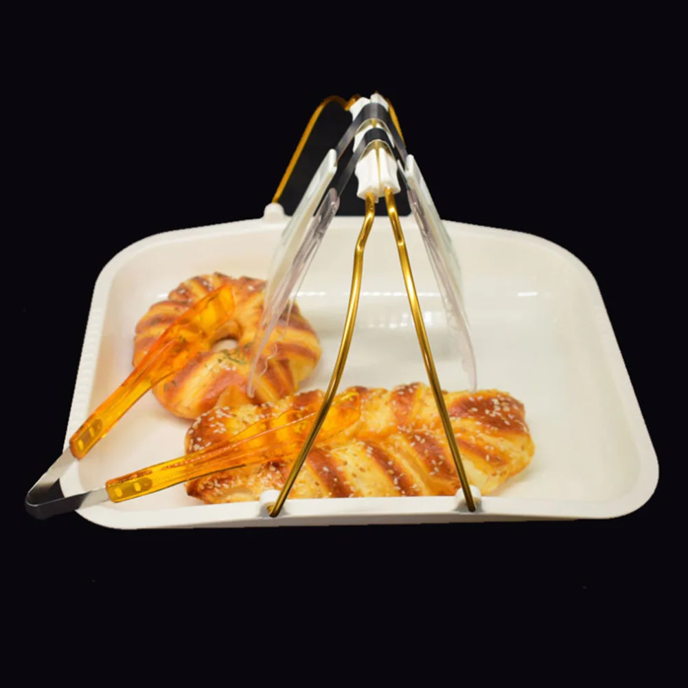 

1Pcs Elegant Cake Plate Portable Metal Handle for Dessert Cookies Fruit Chocolate Pastry Display White Cake Plate