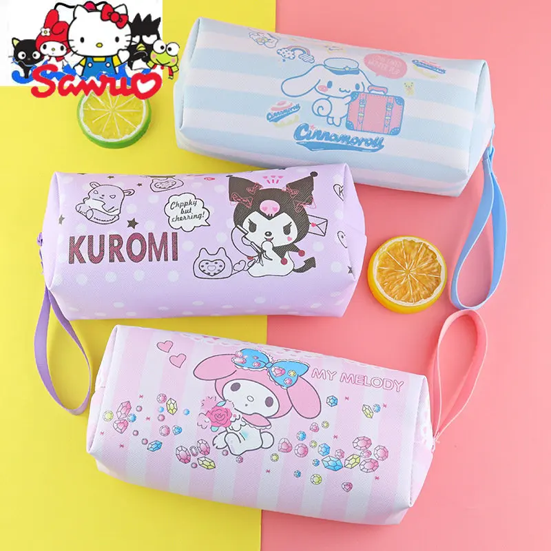 

1Pc Cute Cartoon MINISO Single-layer PU Pen Bag Large Capacity Student Stationery Pencil Storage Bag Cosmetic Bag (21*8.5*7cm)