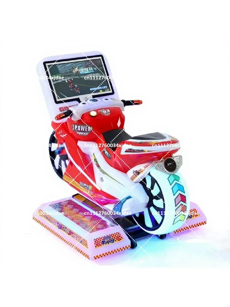 Kids Ride On Motorcycle Arcade Game Machine Coin Operated Simulator Racing Car for Children Amusement Park