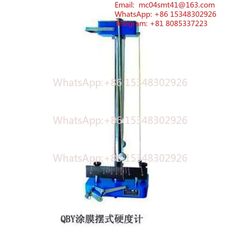 QBY-II Paint Film Pendulum Hardness Tester, Double Pendulum Design with Counter, Pendulum Bar Damping Tester