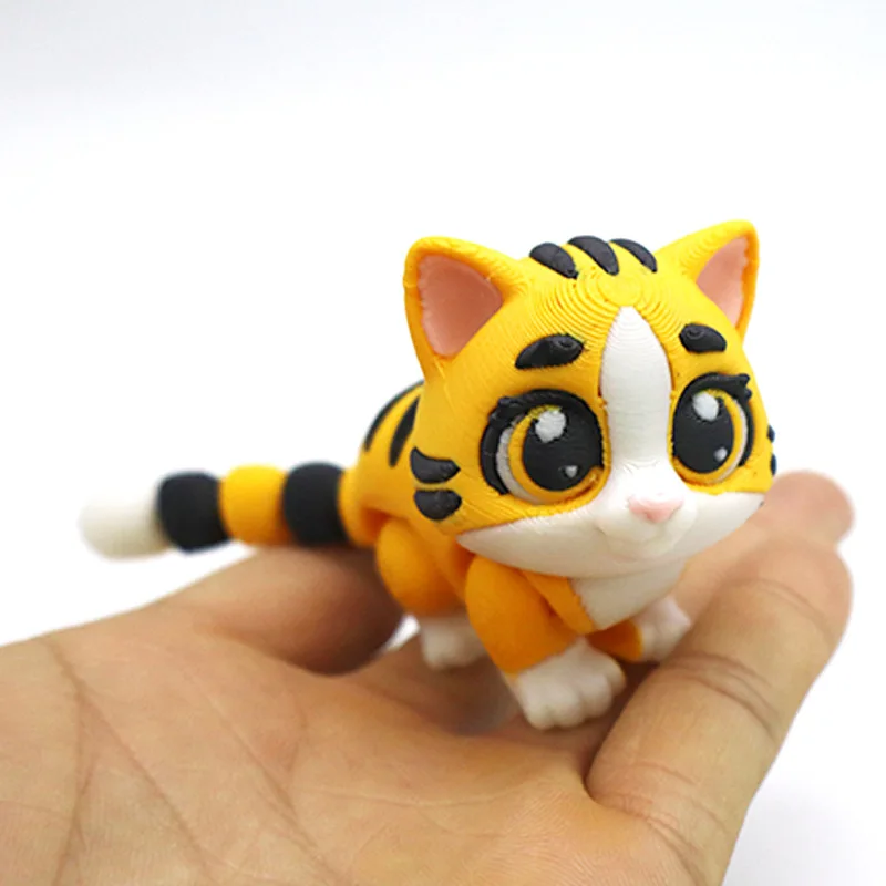 Nowa figurka tygrysa do druku 3D, rękodzieło, ozdoby, wielozłącza, ruchoma, do dekoracji pokoju, prezent dla dzieci, akcesoria domowe, zabawki dla dzieci.