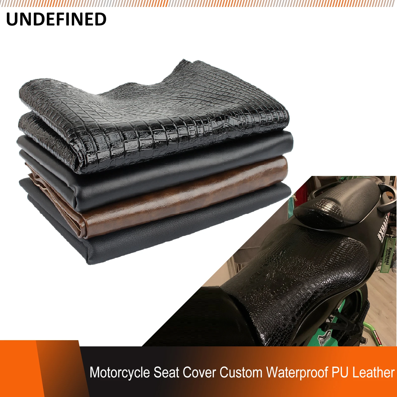 Motorcycle PU Leather Seat Covers Waterproof Anti Slip Protector Wear-Resistant 70*100cm Universal For ATV Scooter Electric Car