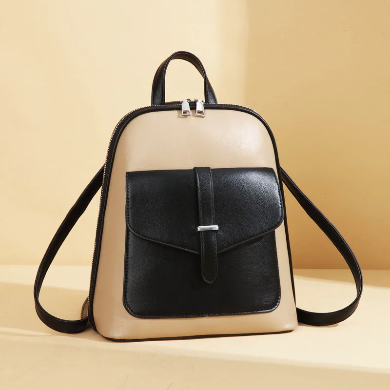 

New Women's Backpack For Women PU Leather Bags Vintage Embossed Feminina Backpacks Ladies Travel Bags Handmade 3 colors