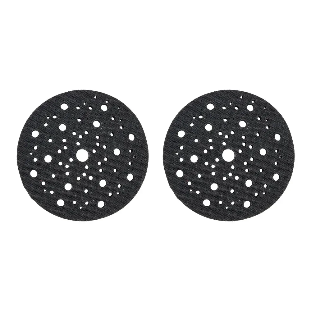 2pcs 150mm 70 Holes Soft Interface Sanding Pad Buffer Sponge For Sanding Pads Automobiles Motorcycles Abrasive Tools