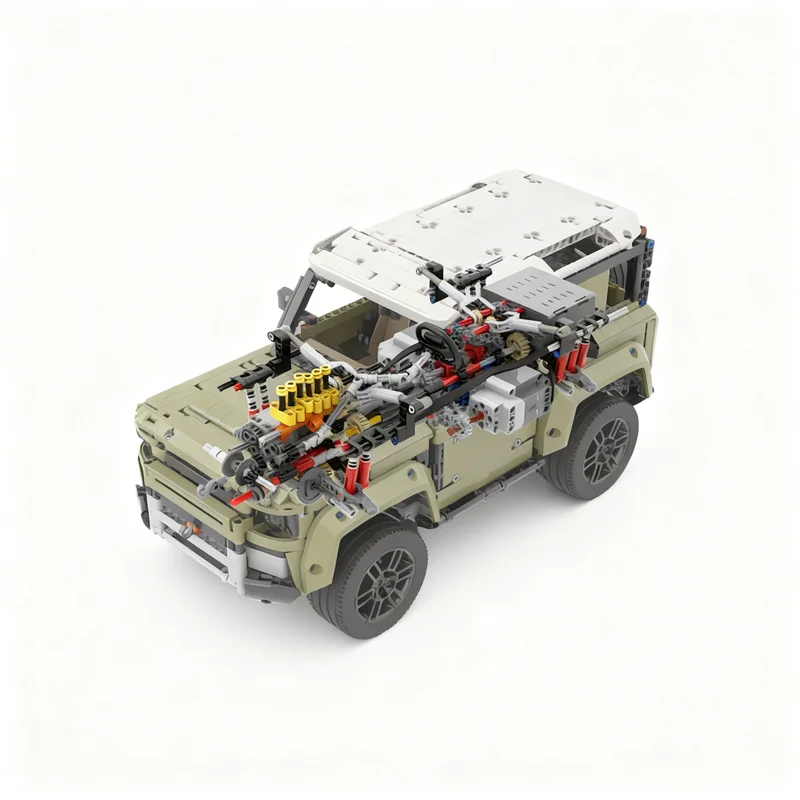 2654pcs MOC Motorised Defender V5 Technical Model Building Blocks Toys Assemble Education Brick Birthday Craft Idea Display
