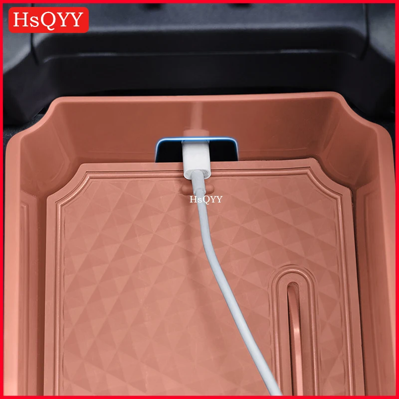 For Mercedes Benz GLC Class X254 GLC260 GLC300 2023+ Car Central Control Armrest Box Storage Box Car Interior Accessories - Image 4