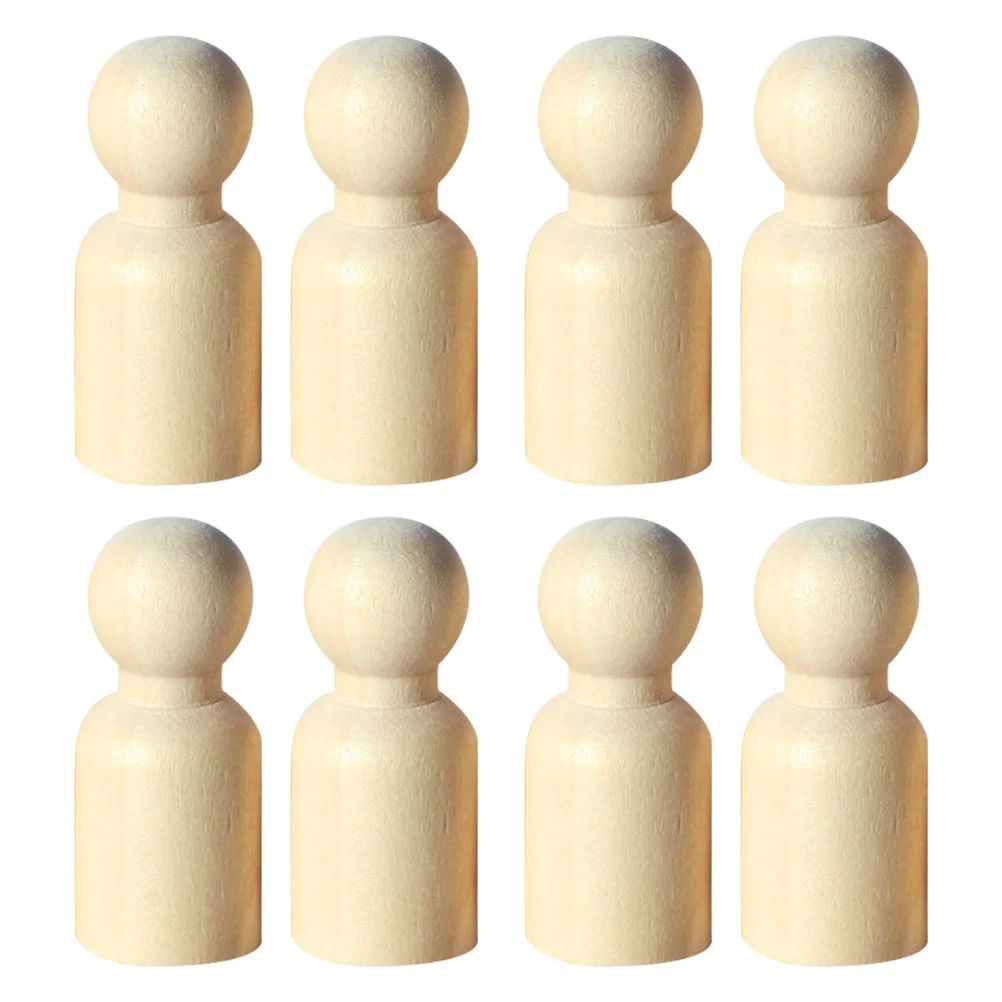 Peg Dolls Unfinished Mini Wooden Man Suite Graffiti Ornament DIY Crafts for Kids