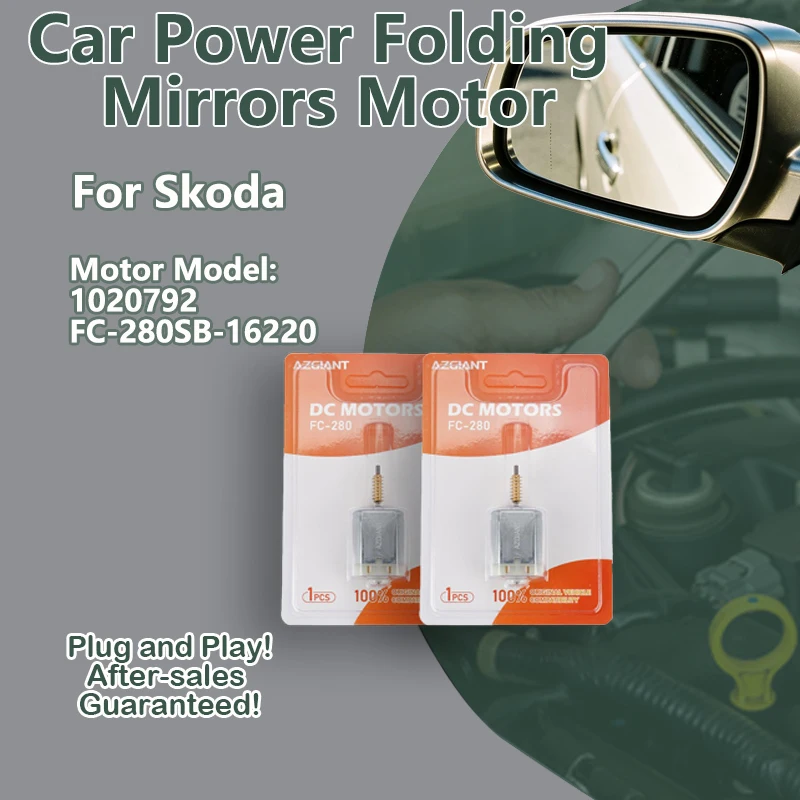 

AZGIANT For Skoda Superb II 2008-2014/Kodiaq NS6 NS7 NV7 MK1 2016-2023 Car Exterior Folding Mirror Motor 1020792 Smooth work kit