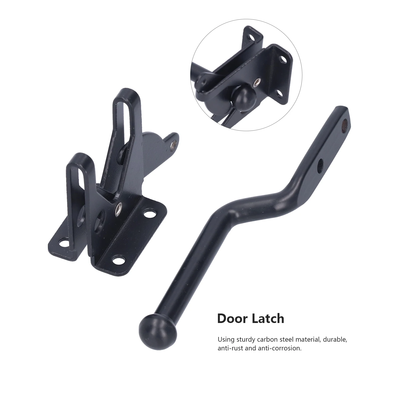 بوابة مزلاج عدة الصدأ واقية الكربون الصلب سياج الترباس قفل سلامة الباب الأجهزة تركيبات بوابة الأجهزة سياج ملحق #3