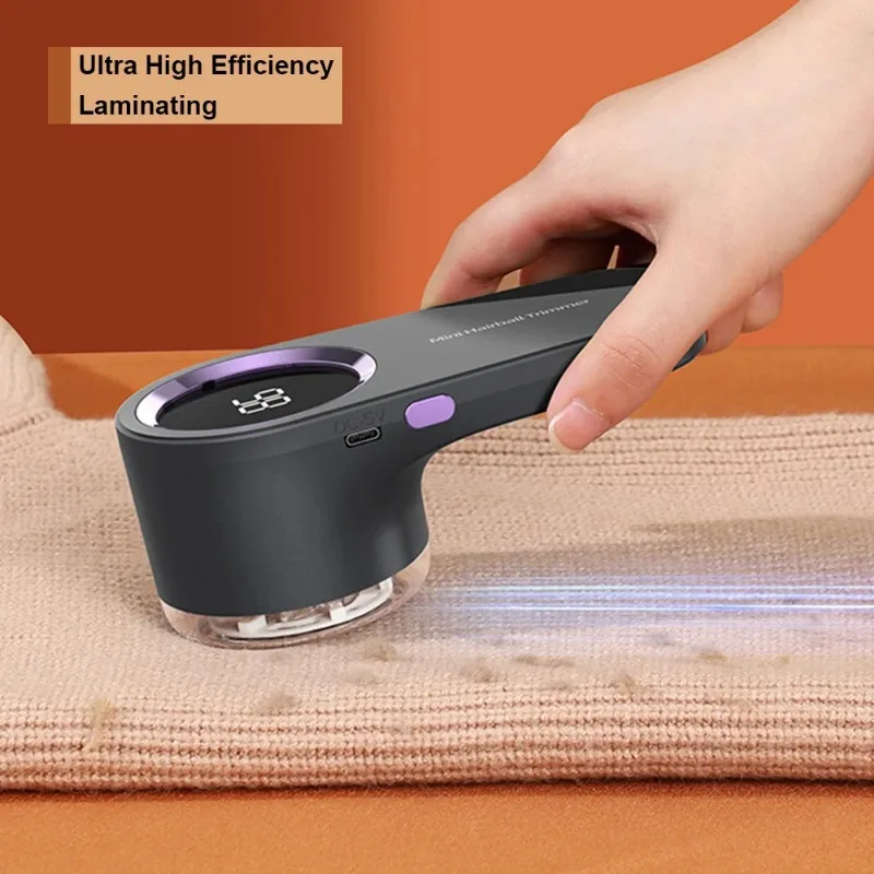 

Electric Fabric Shaver with Digital Display - USB Rechargeable Lint & Pilling Remover for Clothes, Sweaters, Ergonomic Cordless