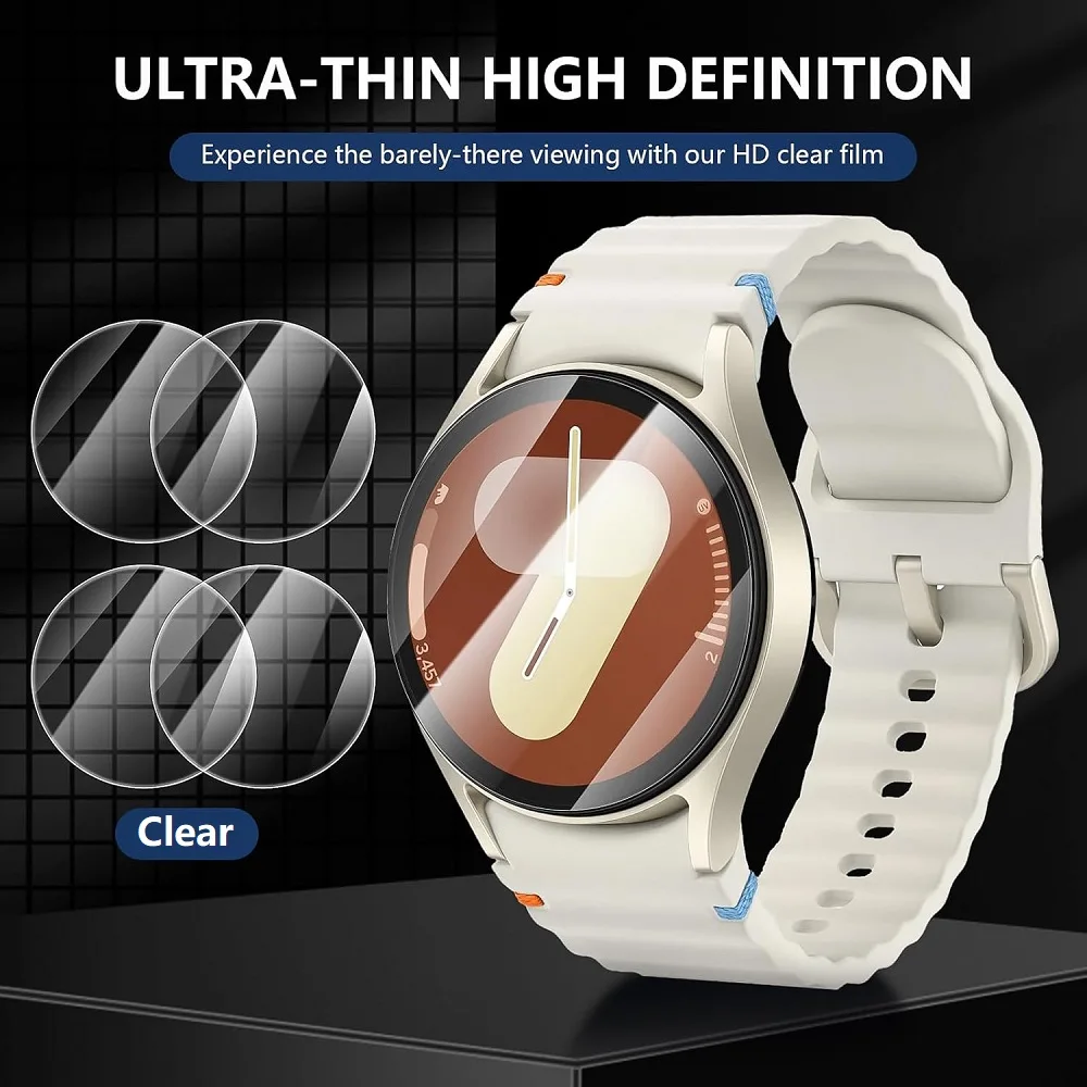 Защитная пленка для экрана Samsung Galaxy Watch 7, 5 шт., 44 мм, 40 мм/ультра 47 мм, умные часы, закаленное стекло, защитная пленка от царапин