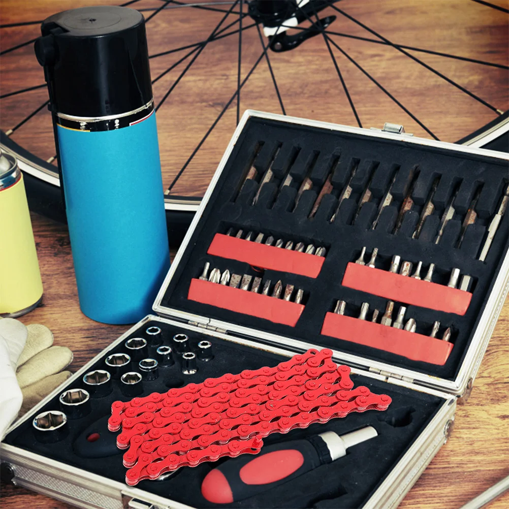 

3 шт. велосипедная цепь, стальная прочная сменная цепь для горного велосипеда, гладкая шестерня, поставки для езды на велосипеде на открытом воздухе