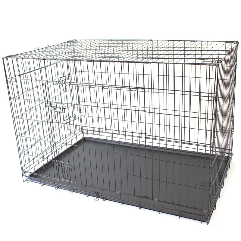 

Foldable Wire Mesh Dog Cage Steel Pet Crate for Large Dogs