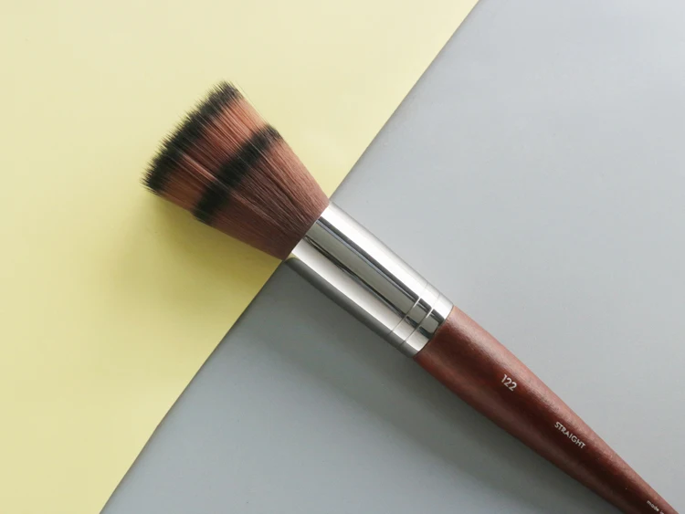 1 piece #122 2 layers Stippling Makeup brush Natural wood Powder contour Blush Make up brushes Professional Sculpting Beauty too