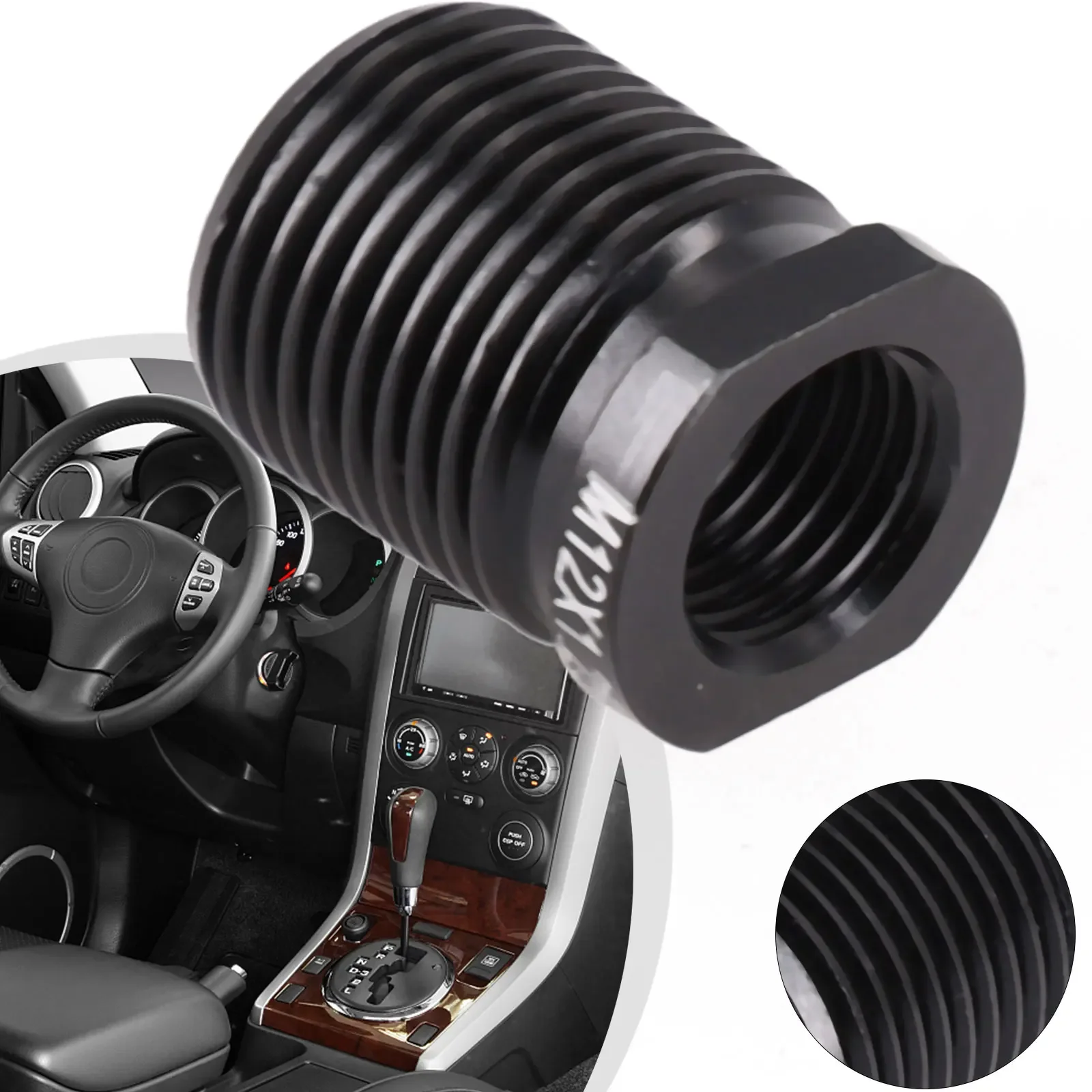 Universal Shift Knob Adapter Car Knob Accessories M12*1.25/M10*1.25/M8*1.25/M10*1.5/M14*1.5 With Thread Aluminum Alloy