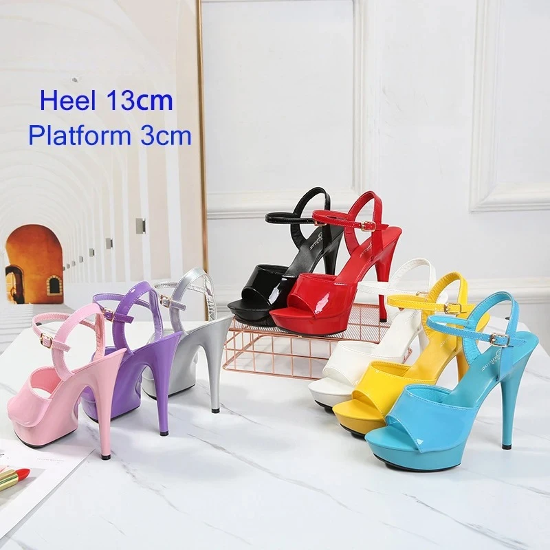 High Heels Plus Size 43 Women Shoes Classics 15cm Super High Heels Sandal Female Gladiator Shoes for Women Sexy Pumps Pole Dance