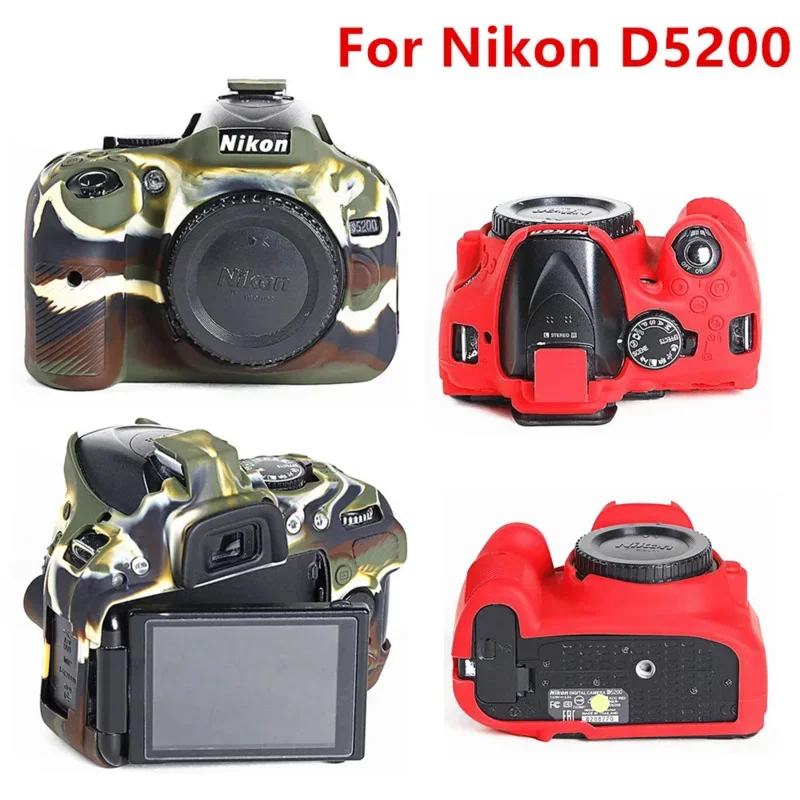 DSLR camera bag For Nikon z6ii z7ii Z30 D850 d780 D750 D600 D610 D5200 D7100 D7200 D810 D810A silicone Armor Skin case cover