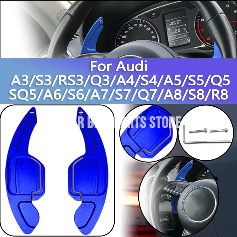 

Shift Paddle For Audi A3/S3/RS3/Q3/A4/S4/A5/S5/Q5/SQ5/A6/S6/A7/S7/Q7/A8/S8/R8 Car Steering Wheel Shift Paddles Extension Shifter
