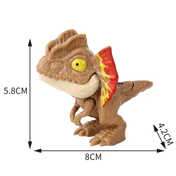 Jurassic Finger Dinosaurier Tyrannosaurus Modell Spielzeug für Kinder Finger Beißen Dinosaurier Bewegliche Gelenke Dinosaurier Spielzeug für Jungen Geschenk