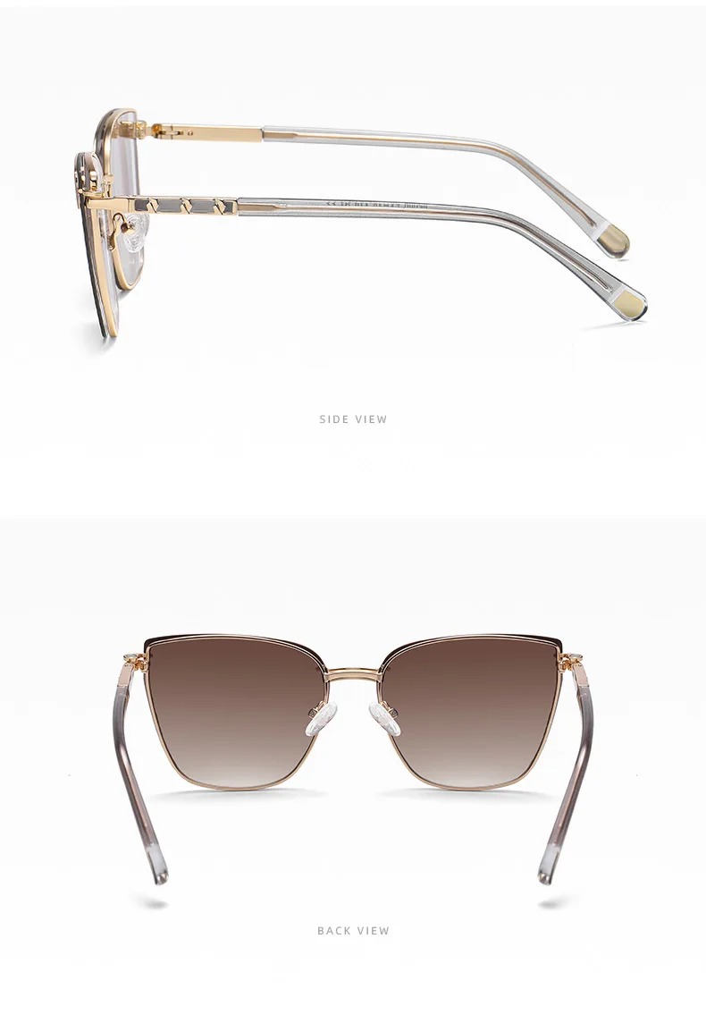 OKH Magnetische Clip-On-Sonnenbrille für Damen, Anti-Blau-Brillengestelle, polarisiert, für Damen, modisch, zum Lesen, Myopie, Grad – Detail 7