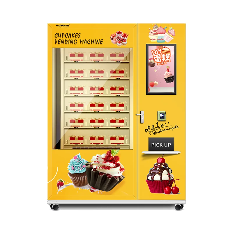 Customized Vending Machine Supplier ISO Factory Hot Sell Sprinkle Cupcake Vending Machine With Flexible Slots