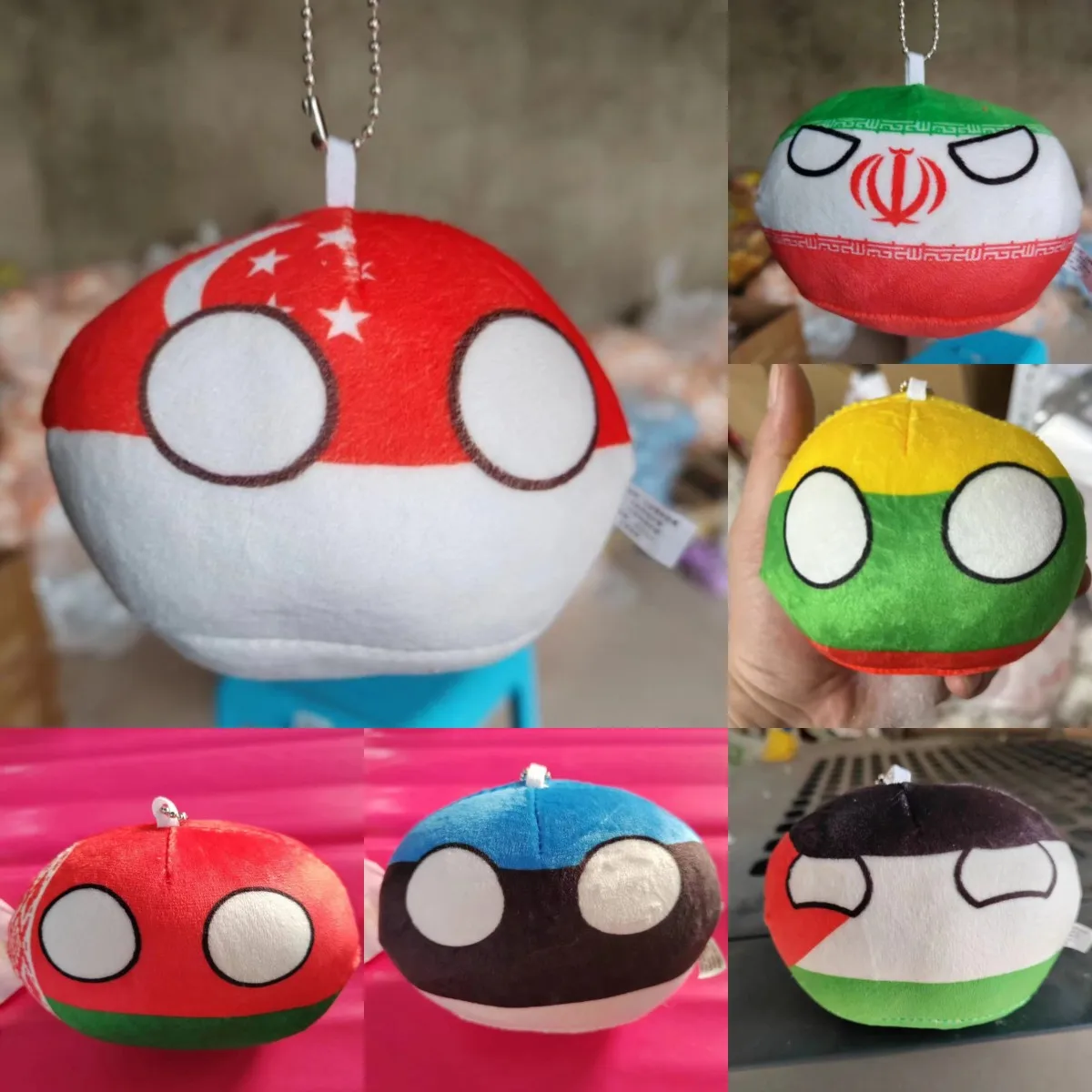 

70 styles Polandball Pendant Country Balls 10cm Country Ball Plush Toys Countryball Stuffed Doll Toy Christmas Gift for Kids