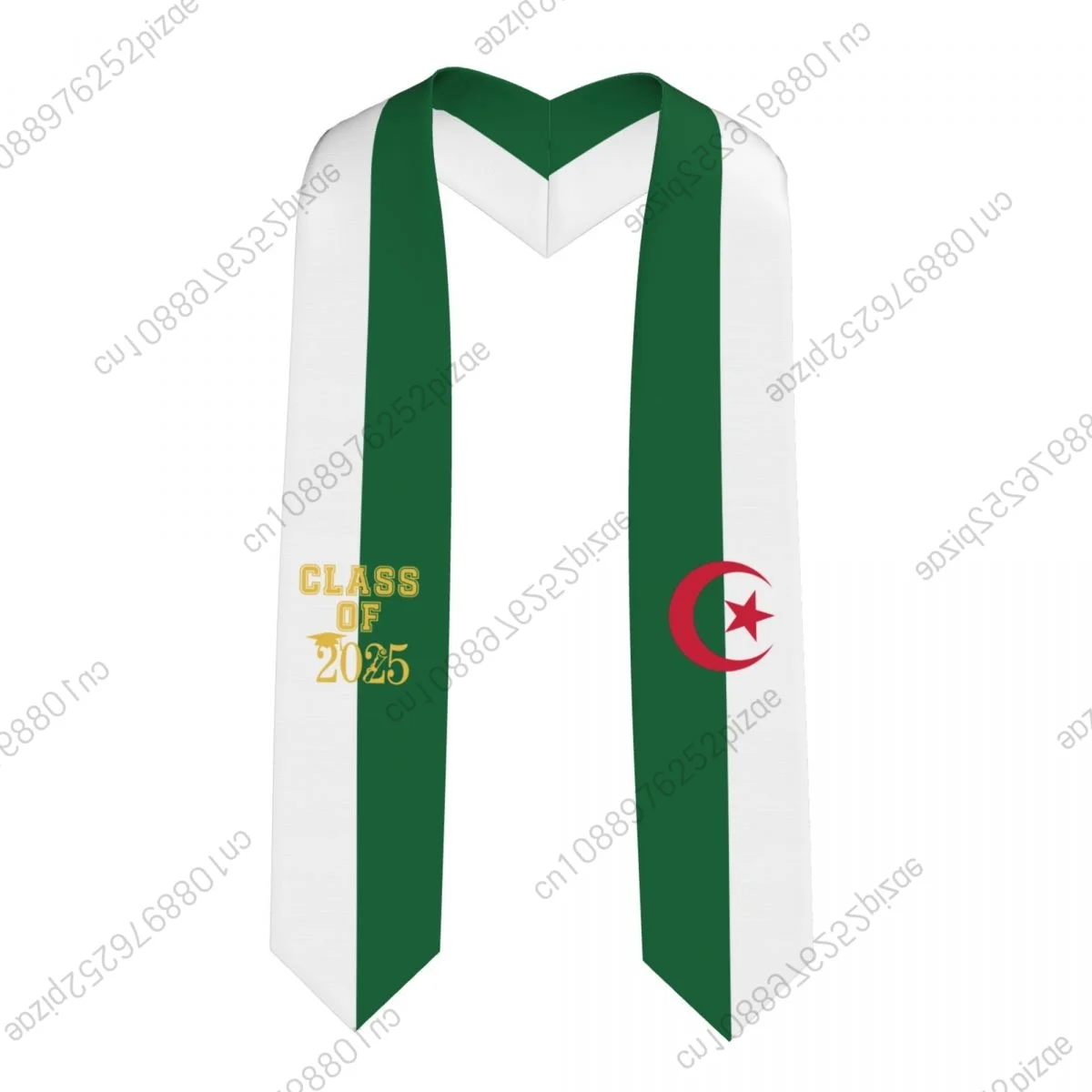 

Новый флаг Алжира, класс 2025, 183*13 см, выпускной палантин, шарф с поясом для международных студентов, гордый