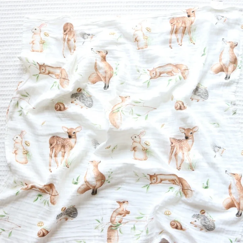 60x60CM Baby Blankets Soft Bamboo Cotton Baby Blanket Muslin Swaddle Wrap Boy Girls Feeding Burp Cloth Towel Newborns Baby Stuff