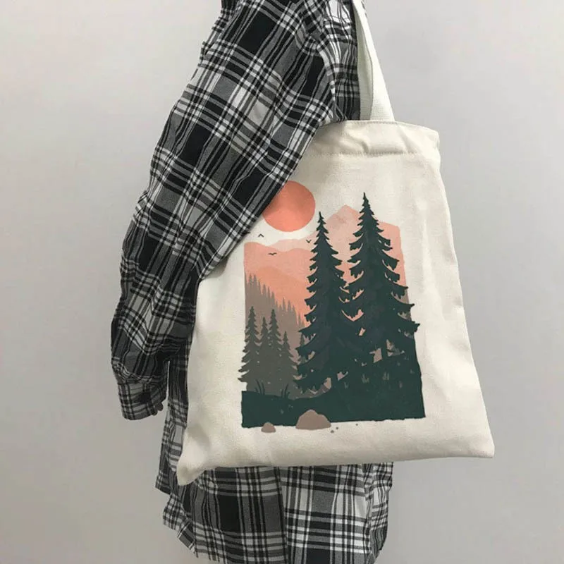 

Retro Printed Canvas oulder Bag Harajuku Sle op Bag Faionable Student Handbag Cross-Border Handbag for Women