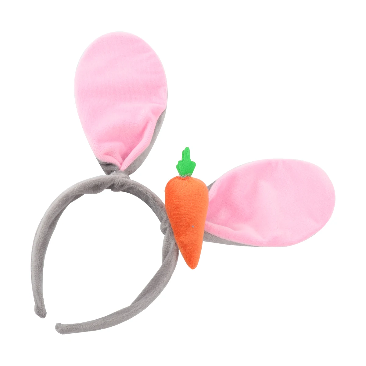 

Bunny Ear Headband Skin-friendly Hair Hoop Rabbit Carrot Ears Costume Accessory