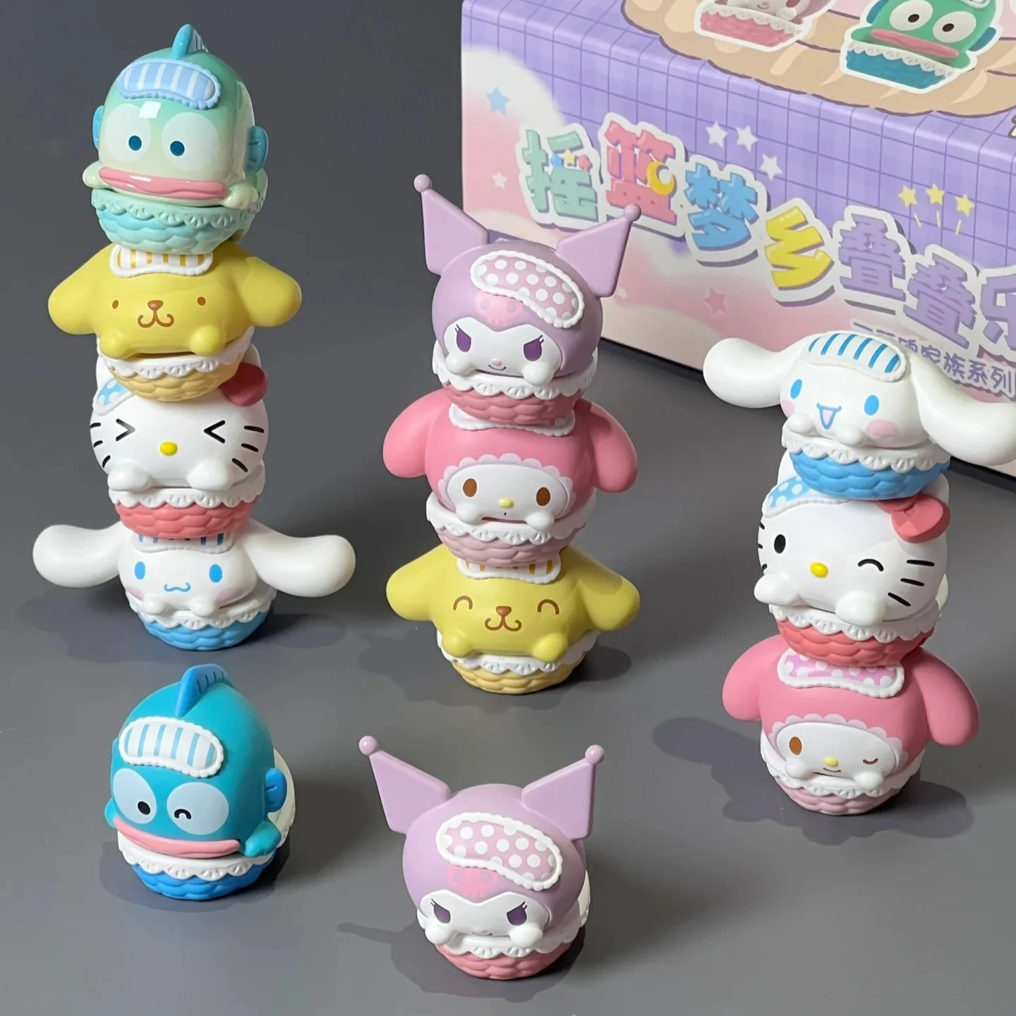 Mini Urocze Zdjęcia Ziarnista Torba Niespodzianka Dostępna Od Ręki Kołyska Wykrojnik Anime Lalki Trendy Zabawka Niespodzianka Kuromi Melody Zabawki