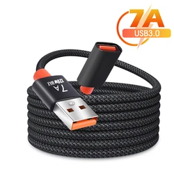 7A USB 3.0 6A Male to Female USB Extension Cable Data Cord for Laptap Computer Smart TV PS4 Xbox USB Flash Disk USB to USB Cable