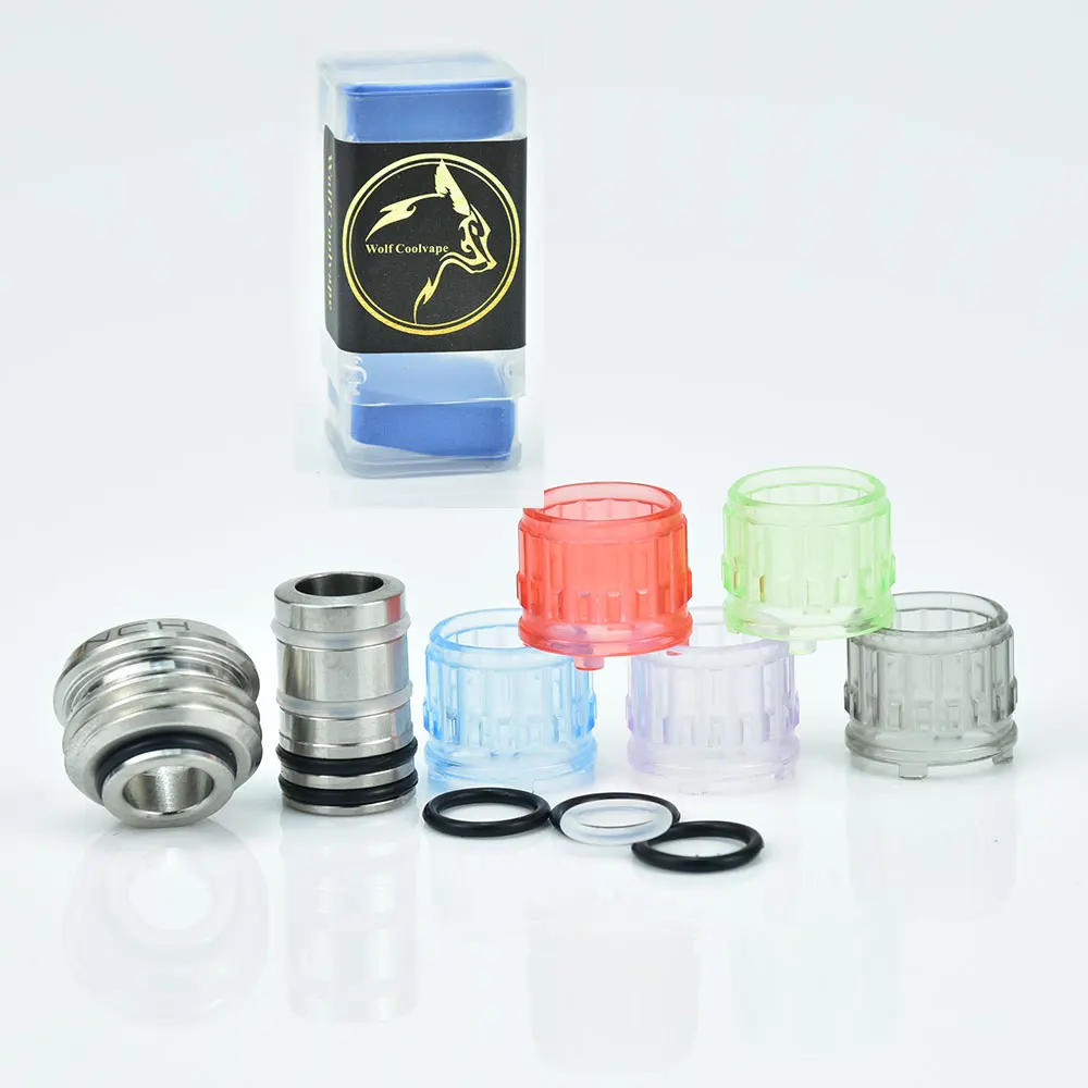 Wolfcoolvape Monarchy MNCH perilla estilo Punta de goteo para BB / Billet / Boro AIO Box Mod