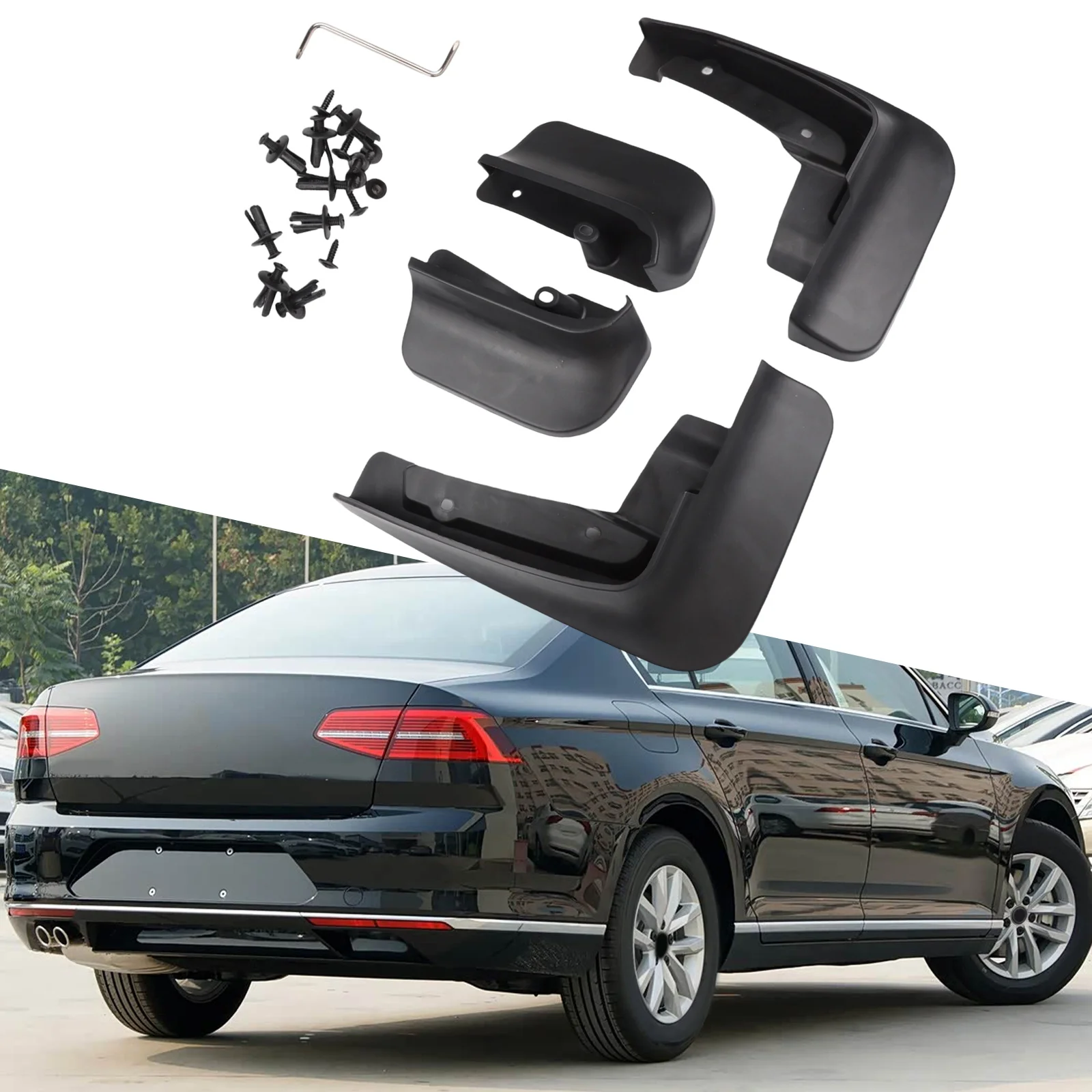 

Front and Rear Mud Flaps for For Transporter for Caravelle for T6 for T6.1 7H0075111 Compatible with 2015 2021