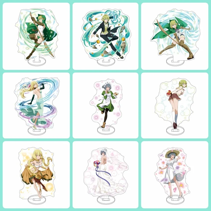Anime Is It Wrong to Try to Pick Up Girls in a Dungeon Acrylic Stand Model Cosplay Ornament Accessories Goods Keychain