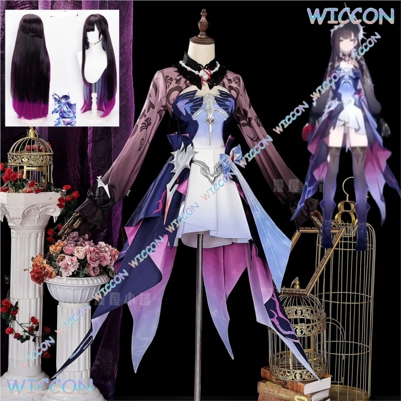 

Game Honkai：Star Rail Cosplay Helektra Cosplay Costume Helektra Cosplay Wig Full Set Women Halloween Party Roleplay Clothes
