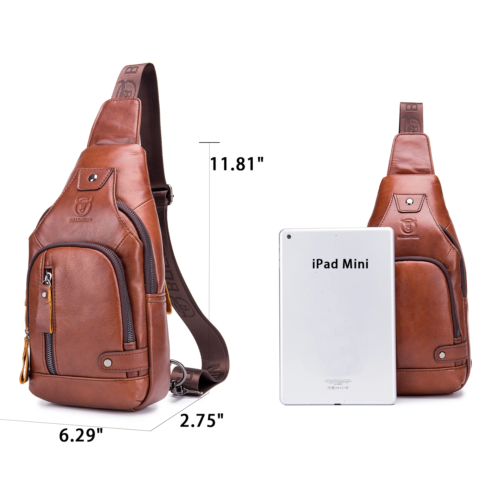 

Мужская модная сумка-слинг LUKZIJAES из натуральной кожи, наплечная/нагрудная сумка, повседневный рюкзак для походов и путешествий на открытом воздухе