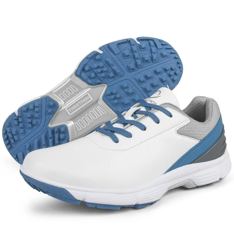 Tamanho grande masculino antiderrapante unhas fixas sapatos de golfe antiderrapante resistente ao desgaste sapatos esportivos ao ar livre à prova dwaterproof água sapatos de treinamento de golfe