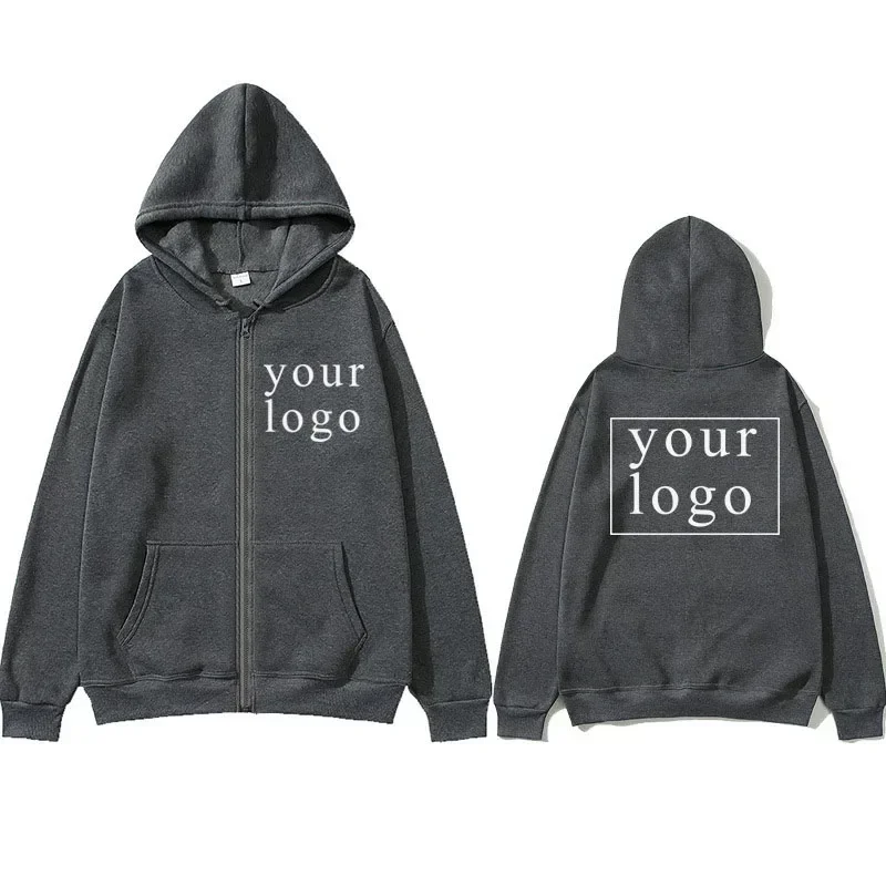 Männer Frauen DIY Reißverschluss Strickjacke Hoodie 2025, neue Mode, Ihr eigenes Design, Markenlogo/Bild, personalisierbar, überall – Detail 6