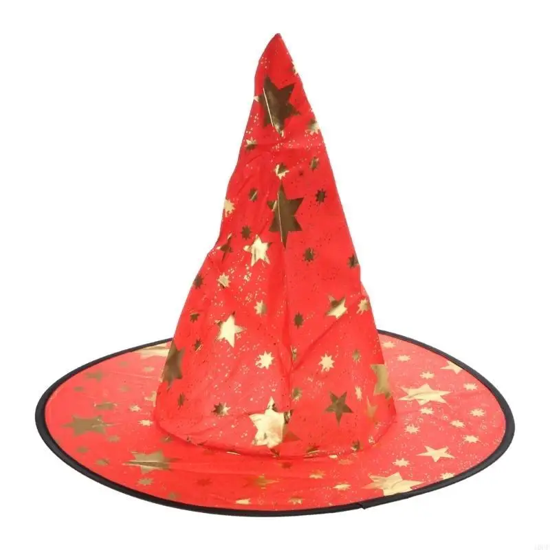 2pcs Skin-friendly Felt Witch Hats + for Halloween DIY Cosplay Accessories
