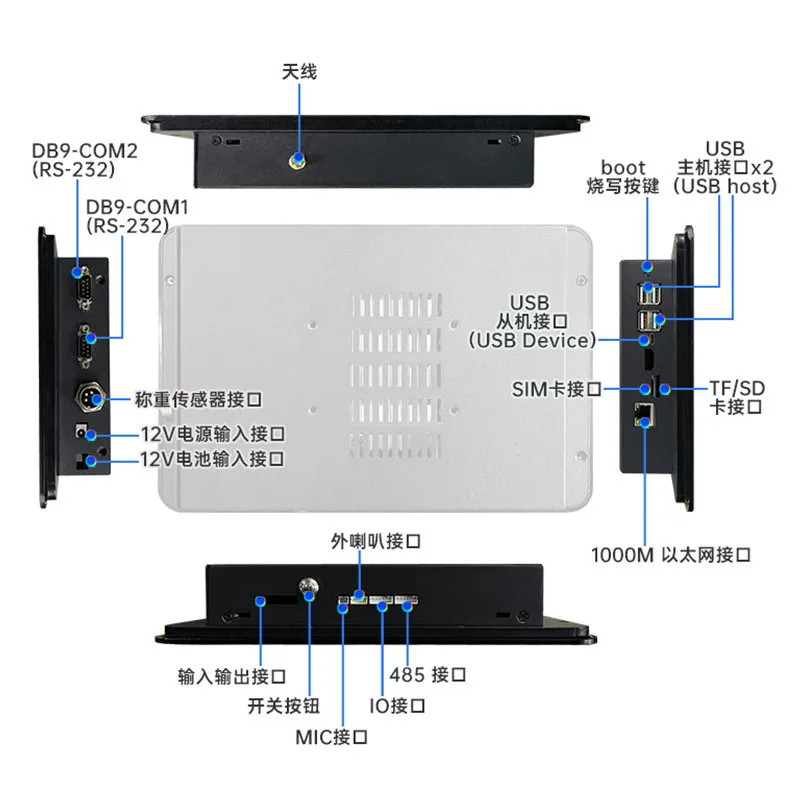 Electronic platform scale, industrial counting scale, Bluetooth WiFi, external connection to mobile phone computer, 150KG weighi