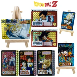 Dragon Ball DIY CARDS Son Goku Bulma Piccolo Torankusu Freeza Refraction glitter collection Plaid glitter Christmas Day gifts