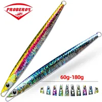 PROBEROS BIG Metal Jig Fishing Lure Deep Sea Boat Fishing 60-180g Trolling Hard Bait Bass Lead Fish Saltwater Lures