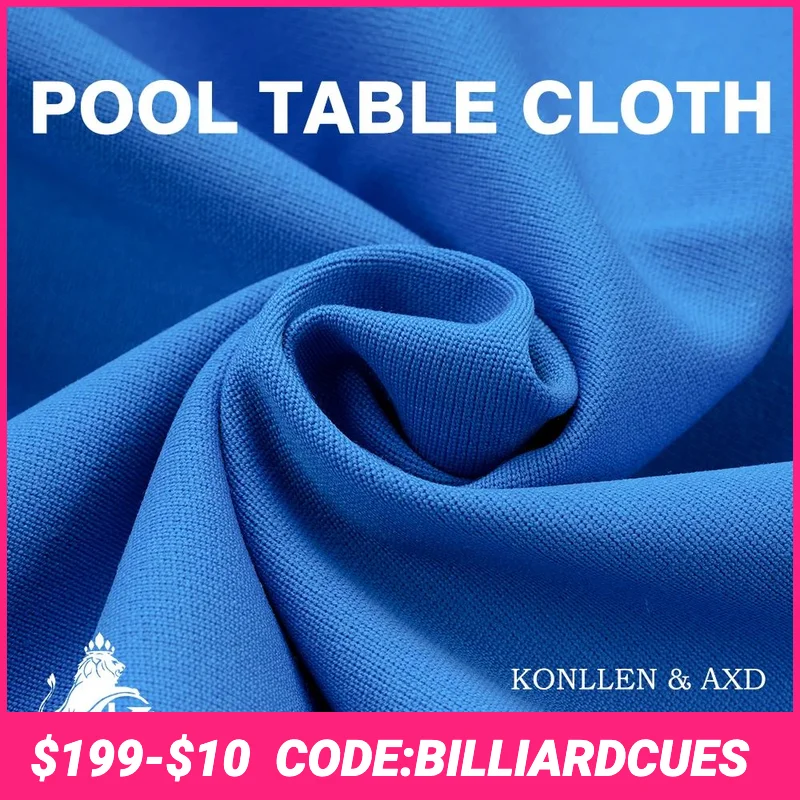 

KONLLEN 9FT Pool Table Felt with Australian wool 6 Cloth Strips Pre Cut Felt Billiard Table Cloth for American 9 ball Pool Table