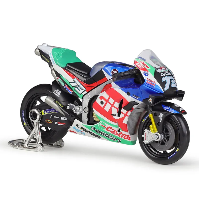 Maisto 1:18 Motorcycle 2021 LCR Honda RC213V 73# GP 2018 93# 26# racing Model Motor Bike Miniature Race Toy For Gift Collection